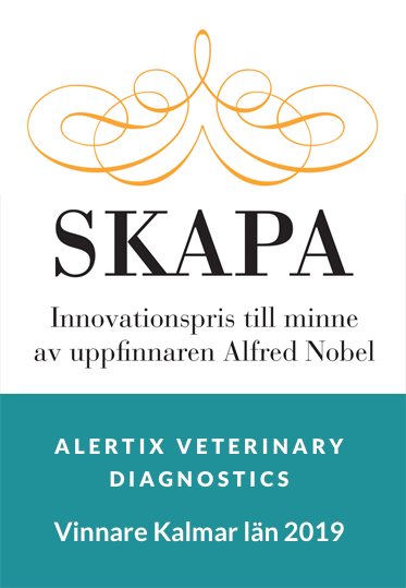 Logotyp för Skapa, Innovationspris till minne av Alfred Nobel – Alertix Veterinary vinnare Kalmar län 2019